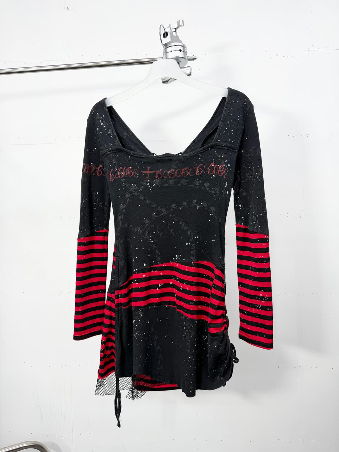 H.Anarchy Blood Stripe Lace-Up dress 상품이미지6