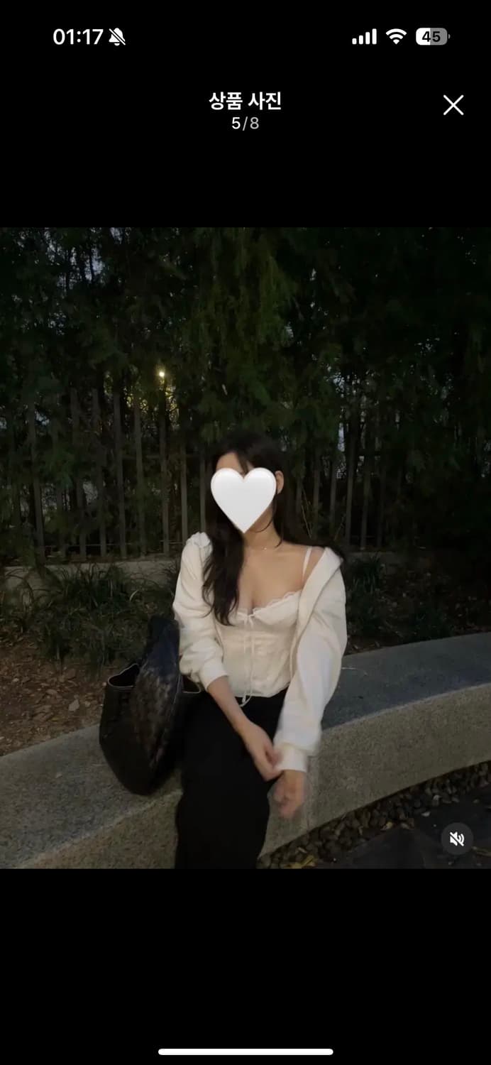 [택달린 새상품] 글로니 BLOOMING CORSET TOP WHITE 상품이미지5