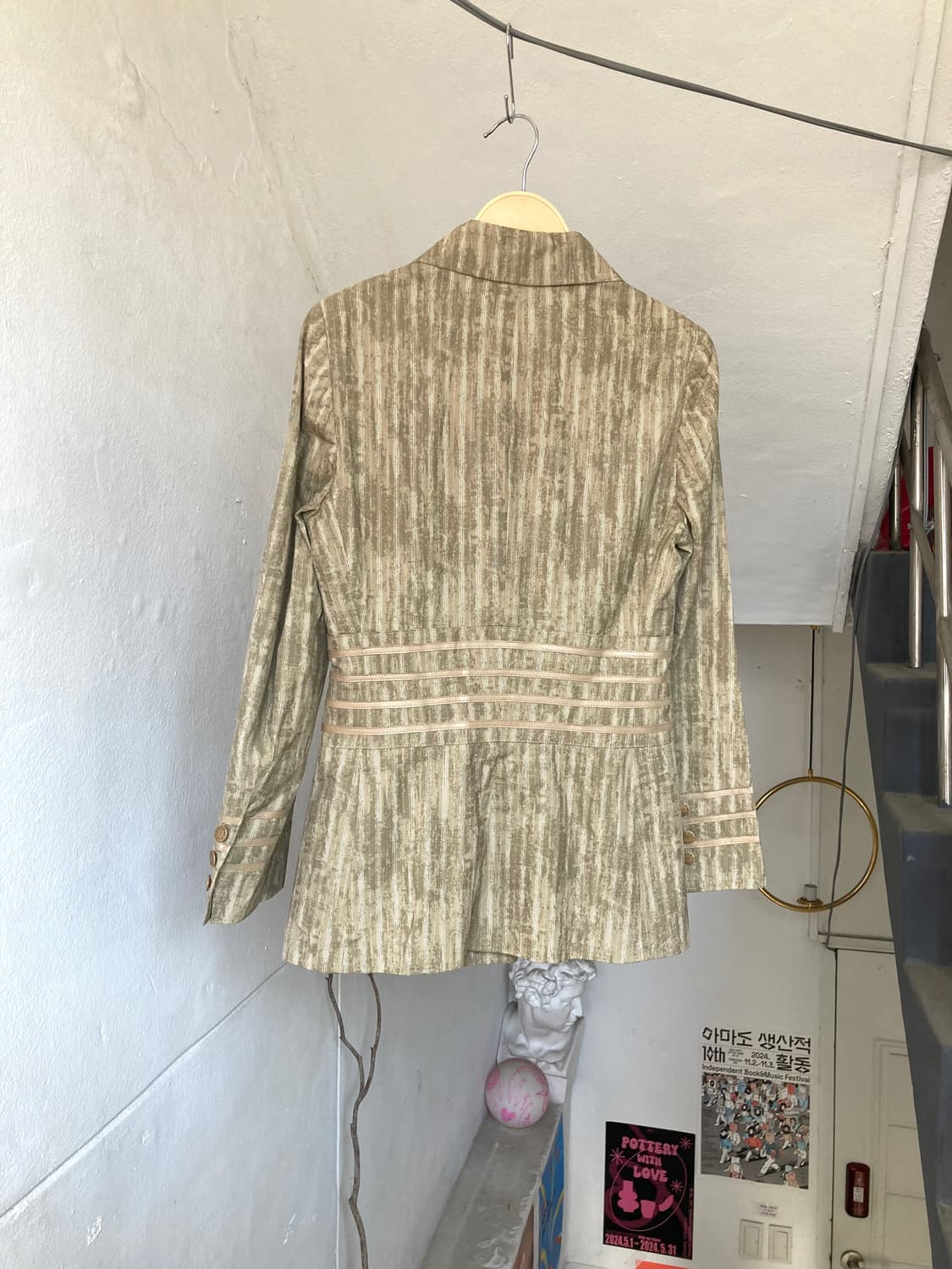 브리저튼 코르셋 스트라이프 자켓 상품이미지6