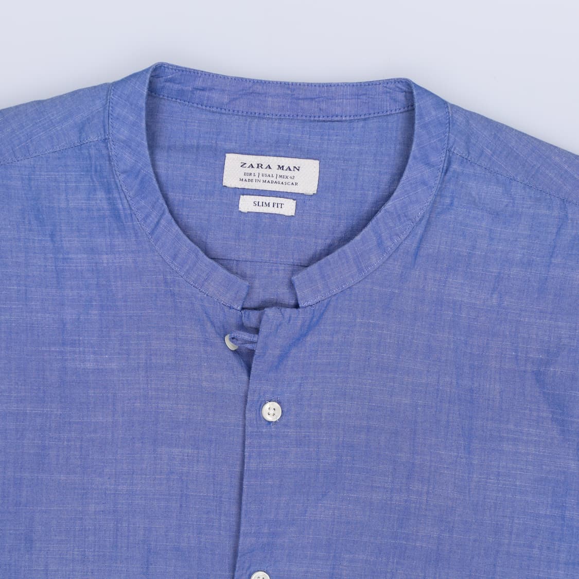 L 자라맨 차이나넥 셔츠 0429H 상품이미지3