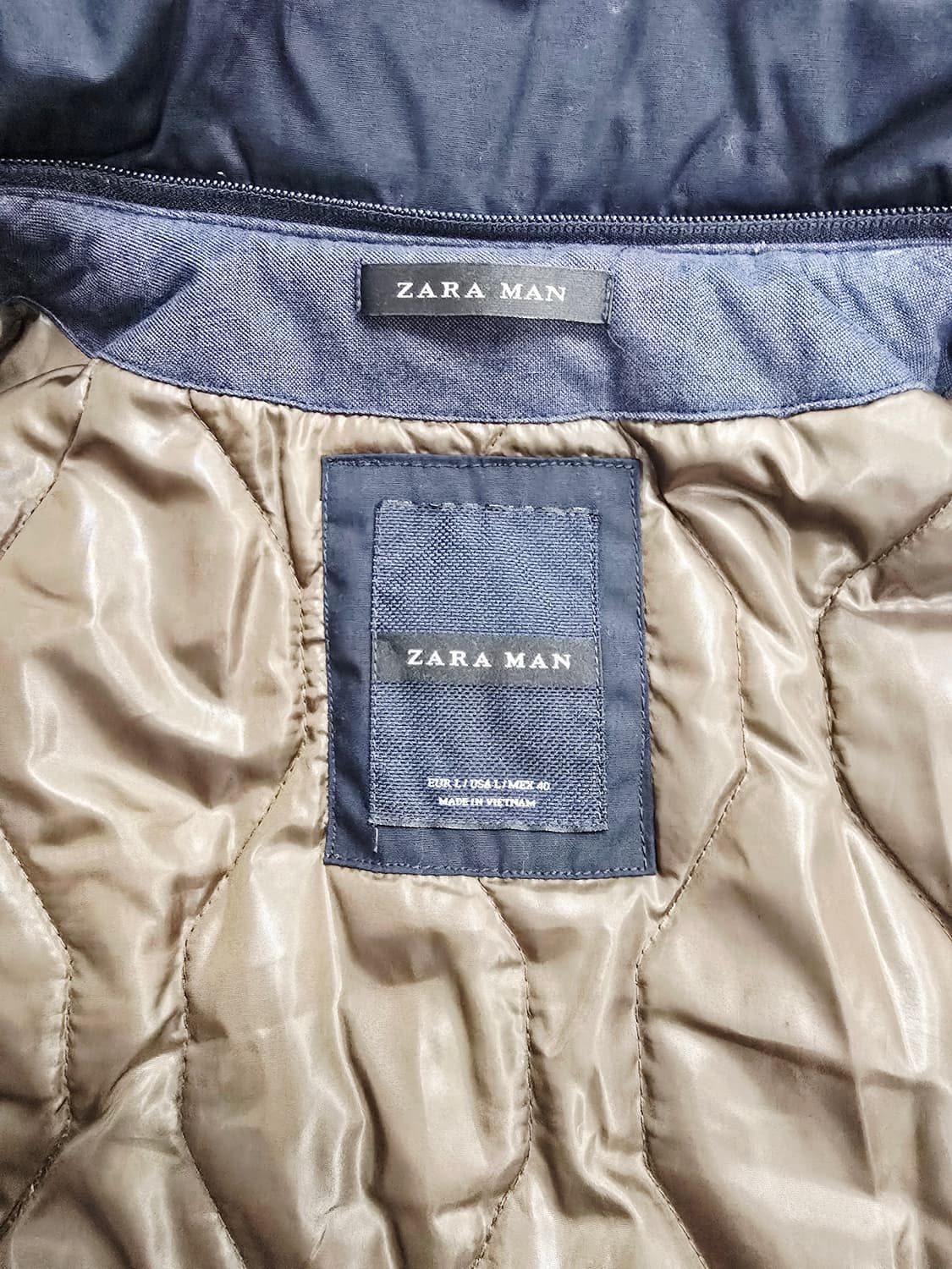 자라 ZARA 네이비 남성 야상 자켓100 상품이미지7