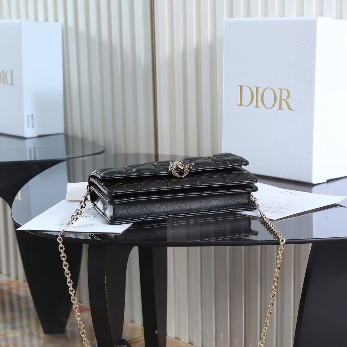 디올 미스 디올 미니백 블랙 까나쥬 램스킨 상품이미지5