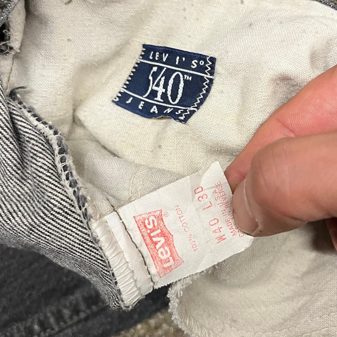 90s USA Levis540 블랙진 (39“) 상품이미지8
