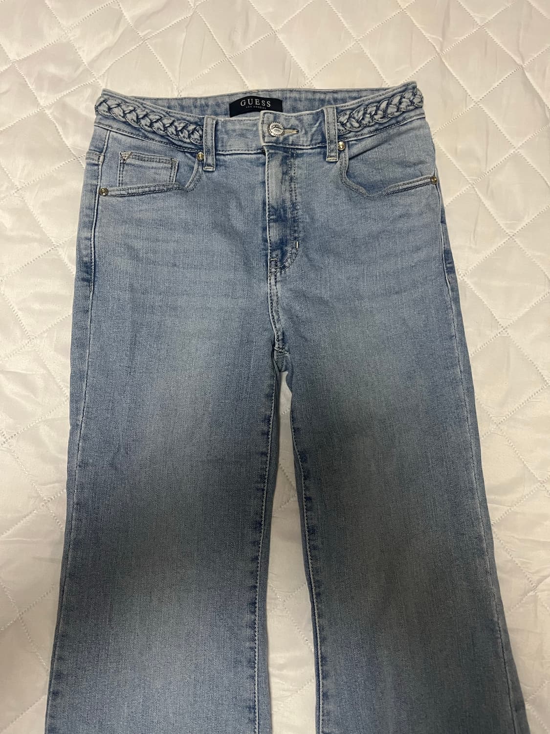 게스 여성 부츠컷 연청바지 상품이미지1