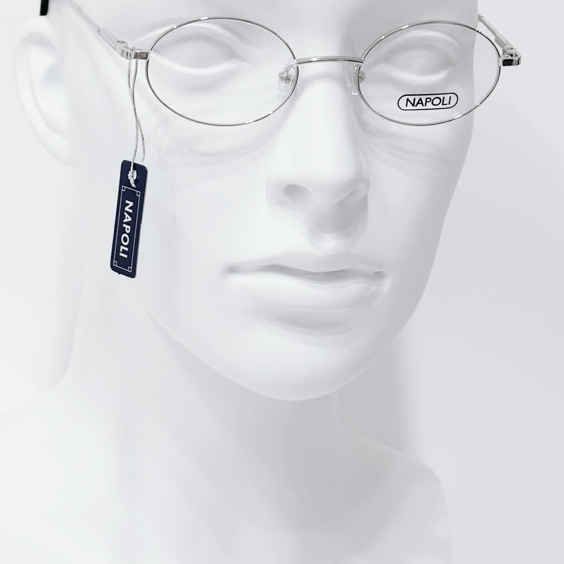 NAPOLI 실버 오벌 메탈 데드스탁 빈티지안경 상품이미지4