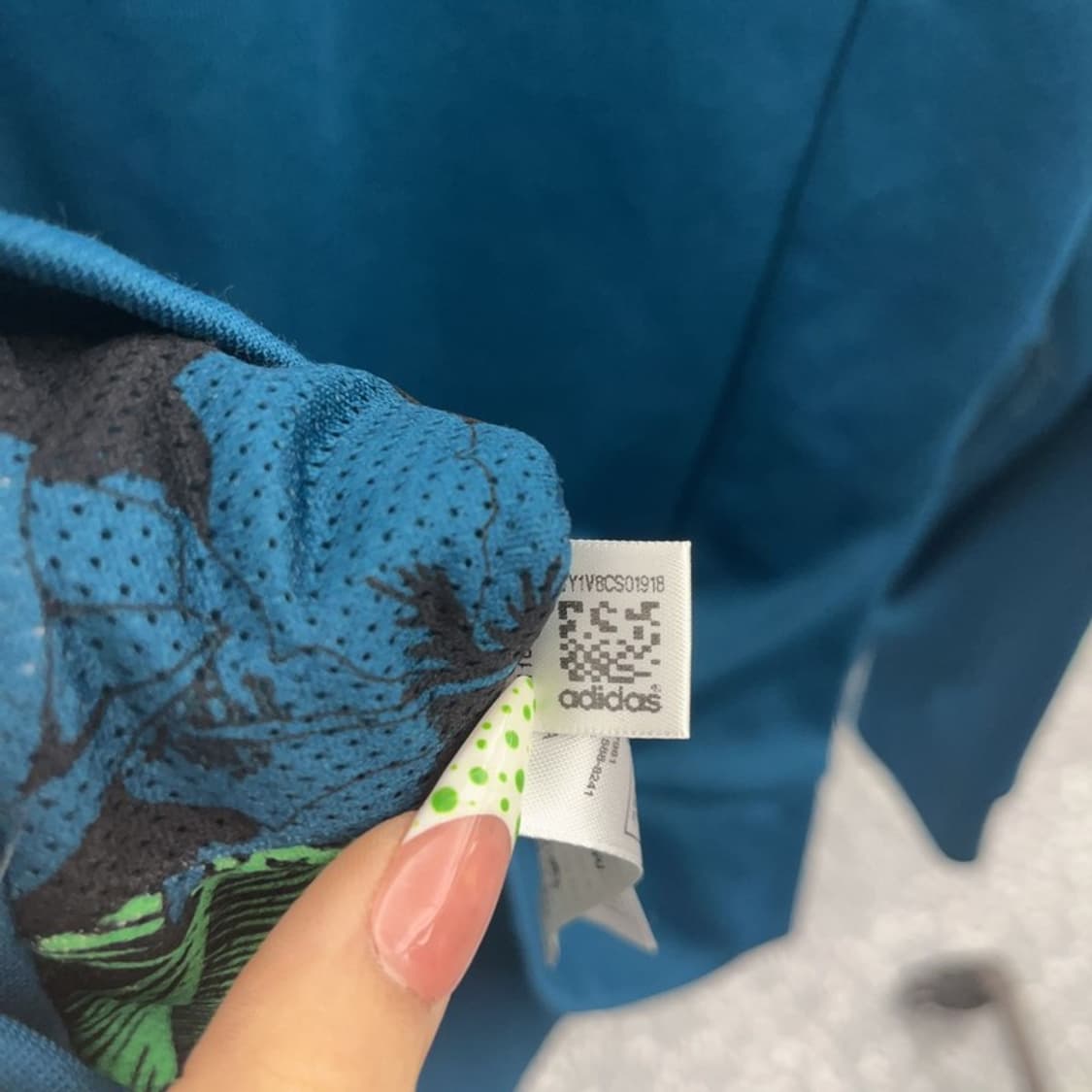 아디다스 레트로 Y2K 대장급 네온민트 져지 집업 100 C09140 상품이미지7