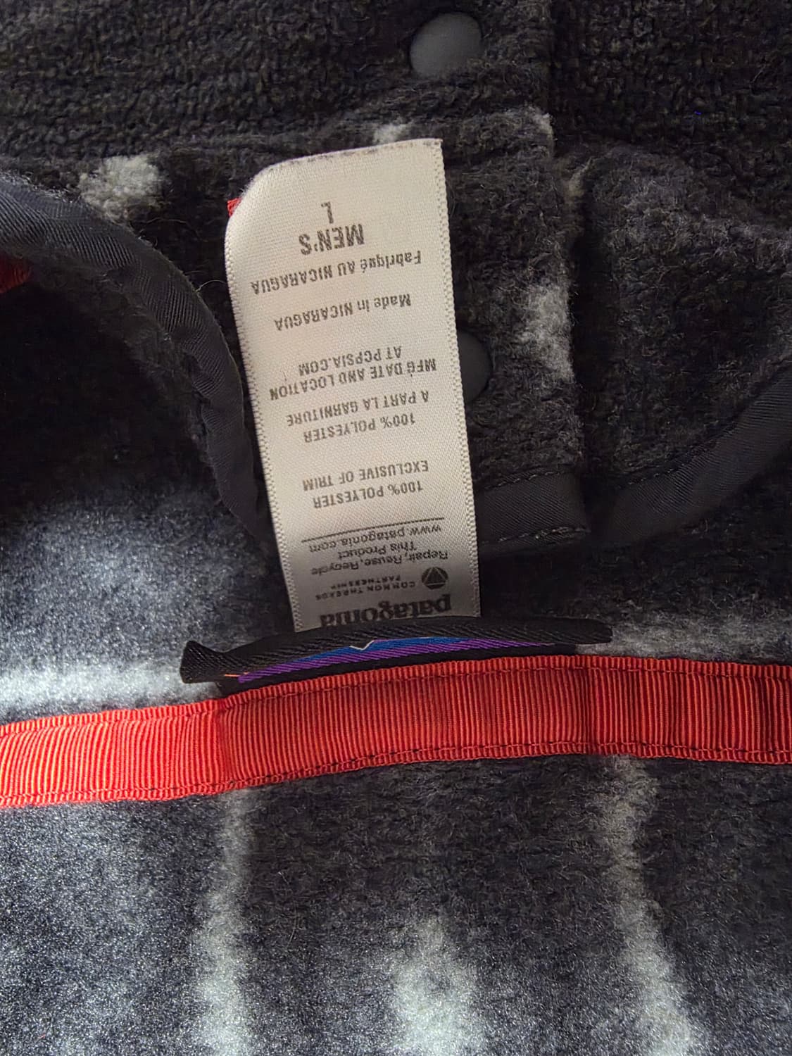 파타고니아 신칠라 헤비웨이트 아이오타포지그레이 맨 L 상품이미지2