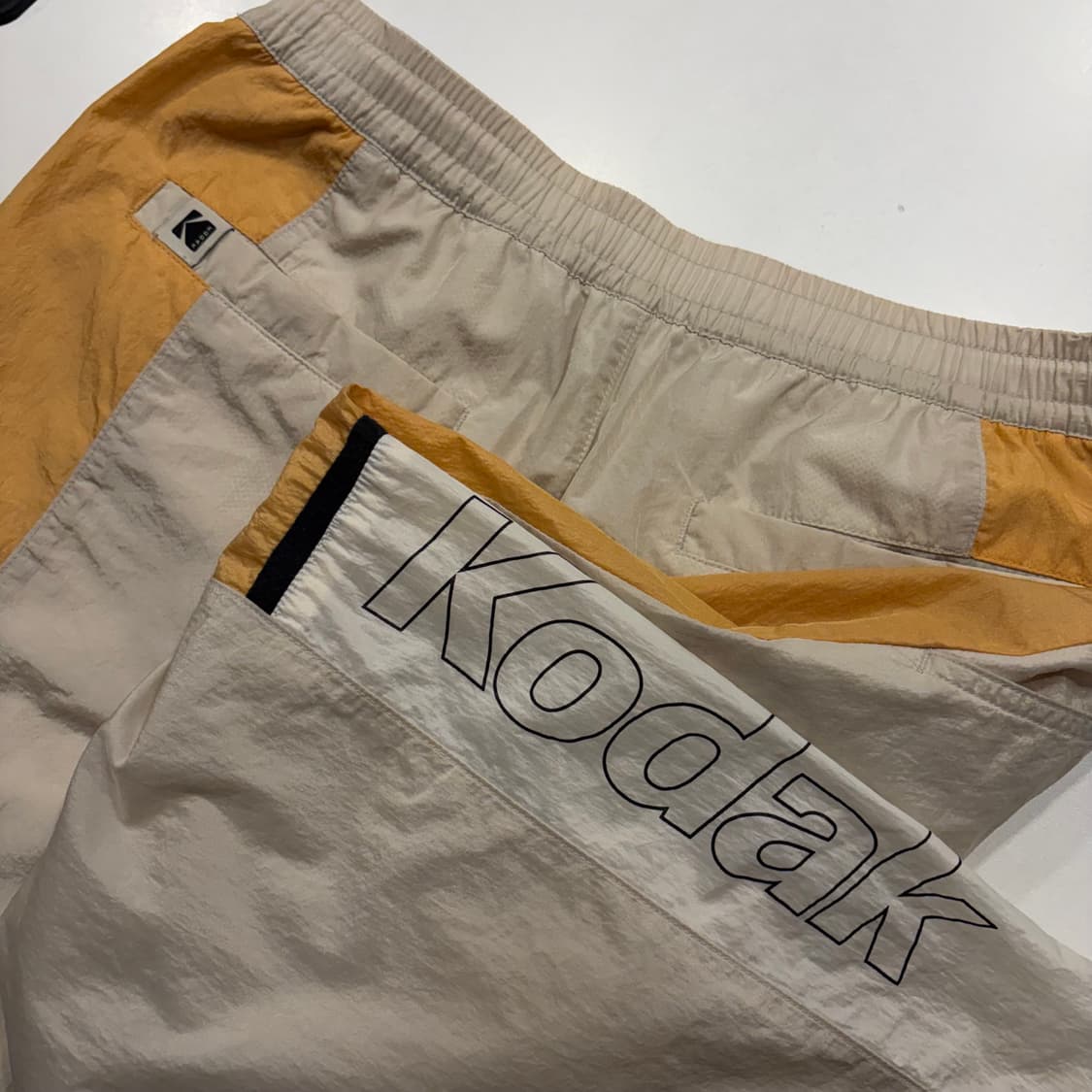 [S] 코닥 컬러블록 나일론 트랙 팬츠 D132 상품이미지6