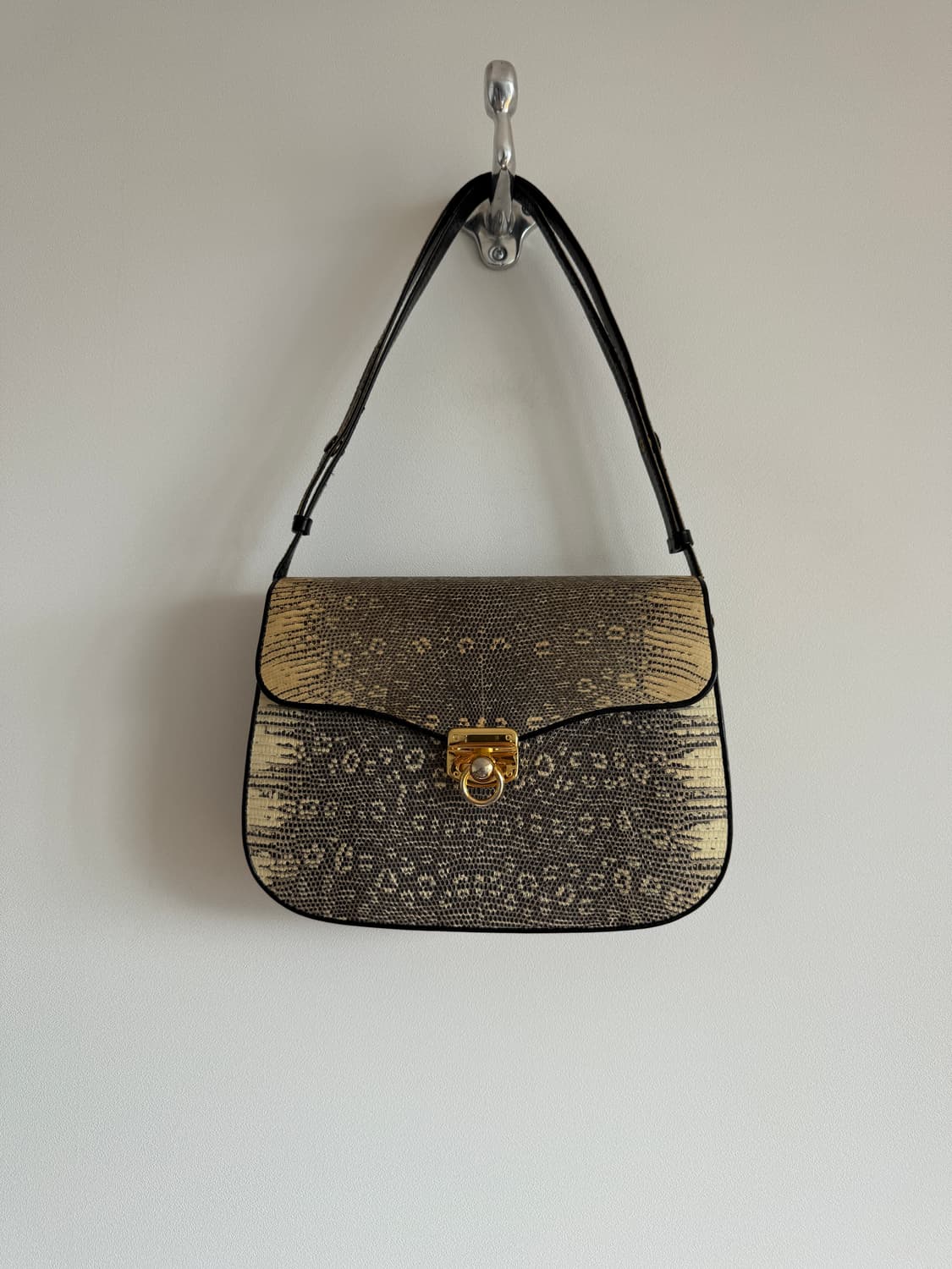 CROCO 리자드 레더 숄더백(크로스 가능) 상품이미지1