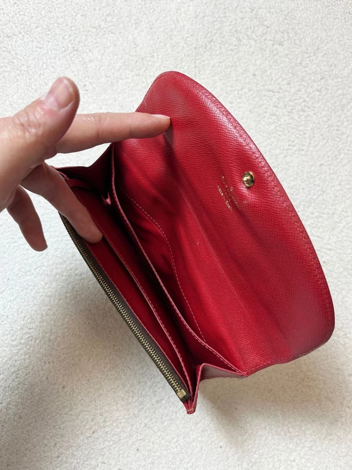 루이비통Louis Vuitton 다미에 에벤 캔버스카이사 장지갑Q1300 상품이미지5