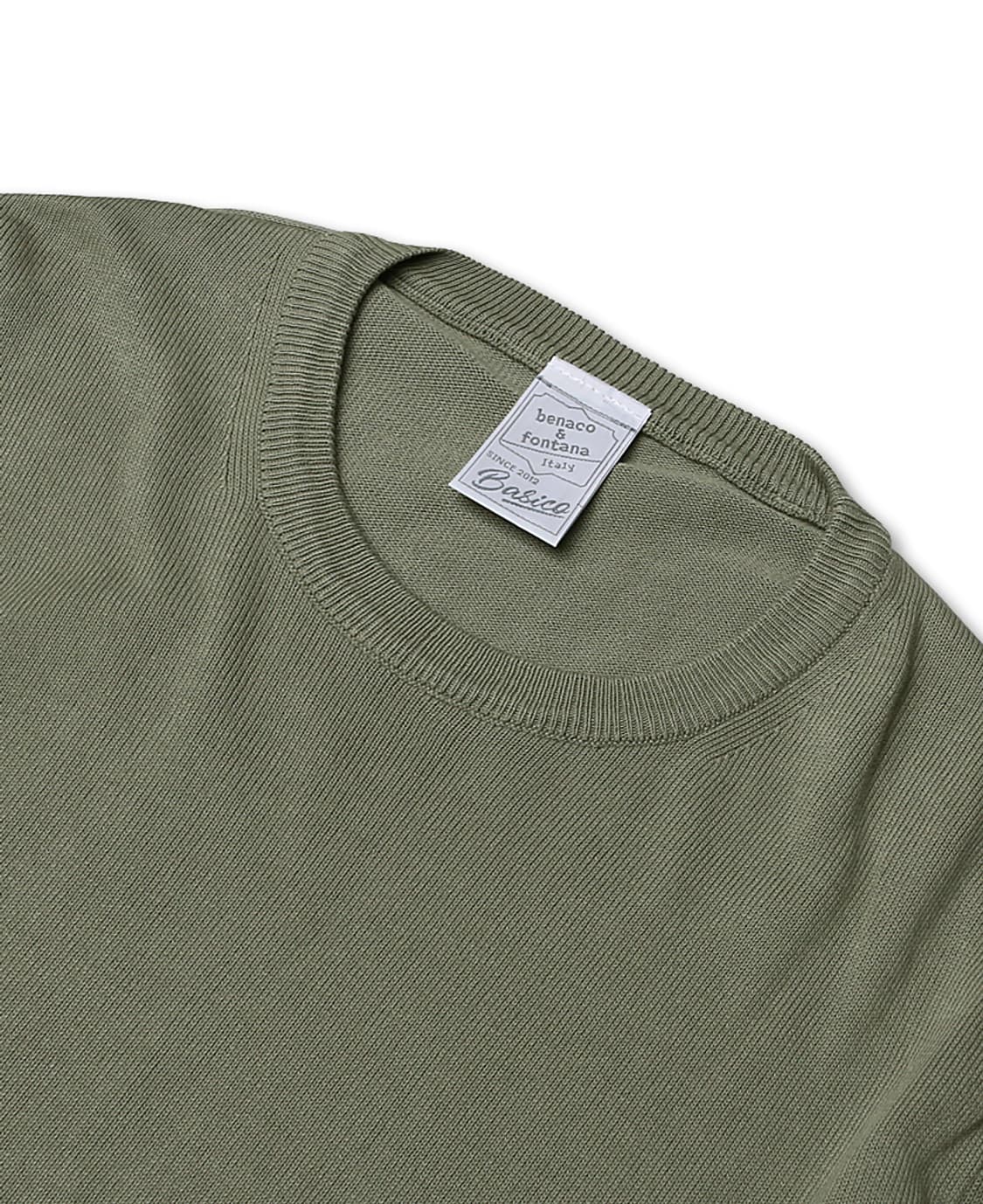 베나코 앤 폰타나 [Benaco & Fontana] 라이트 카키 니트 상품이미지2