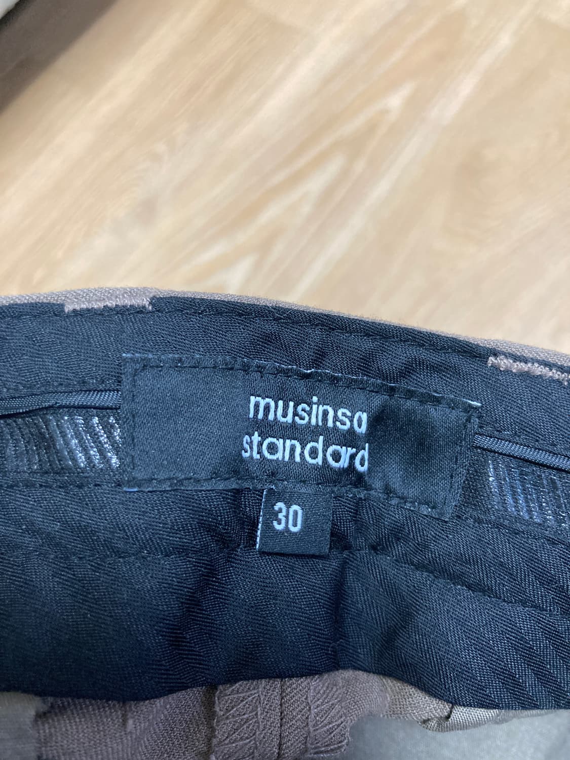 와이드 히든 밴딩 슬랙스(더스티 베이지) 상품이미지6