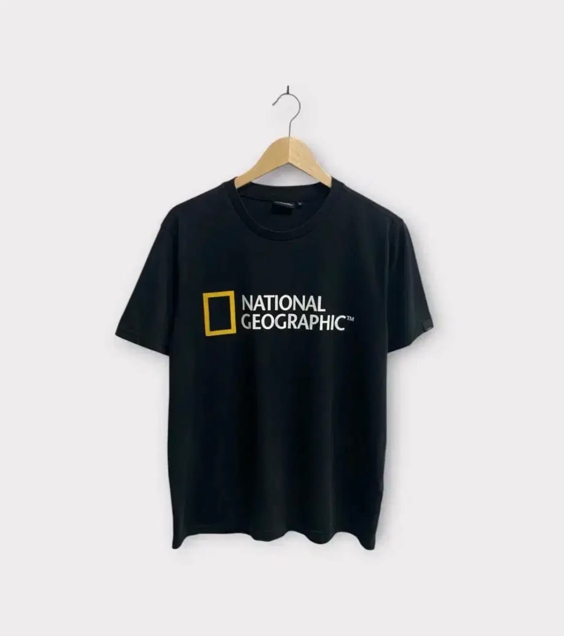 내셔널지오그래픽 라운드 반팔티 블랙 XL 상품이미지1