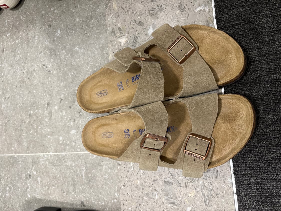 버켄스탁 애리조나 스웨이드 타우페 레귤러 270 상품이미지2