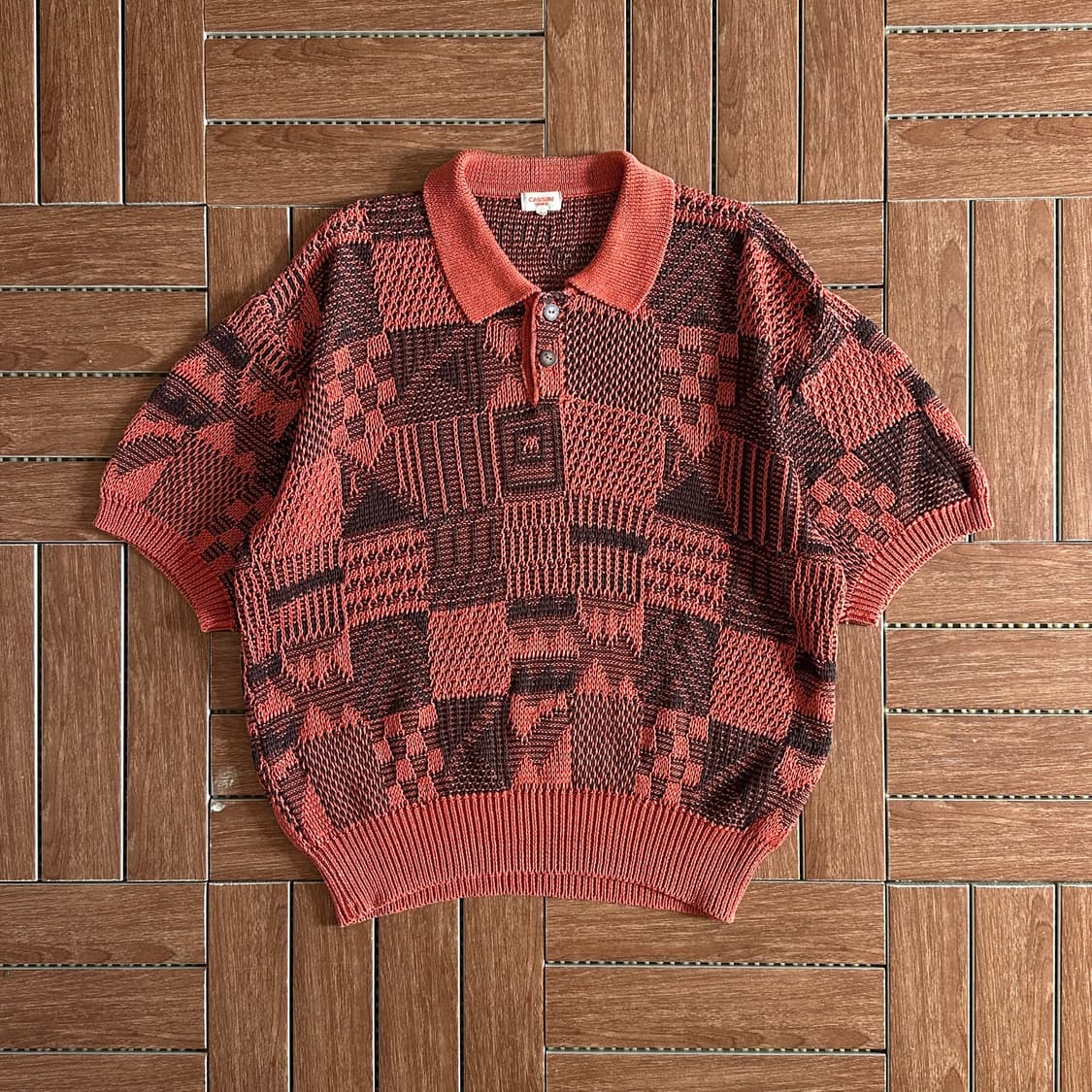 Cassini Uomo linen collar 1/2 knit 상품이미지1