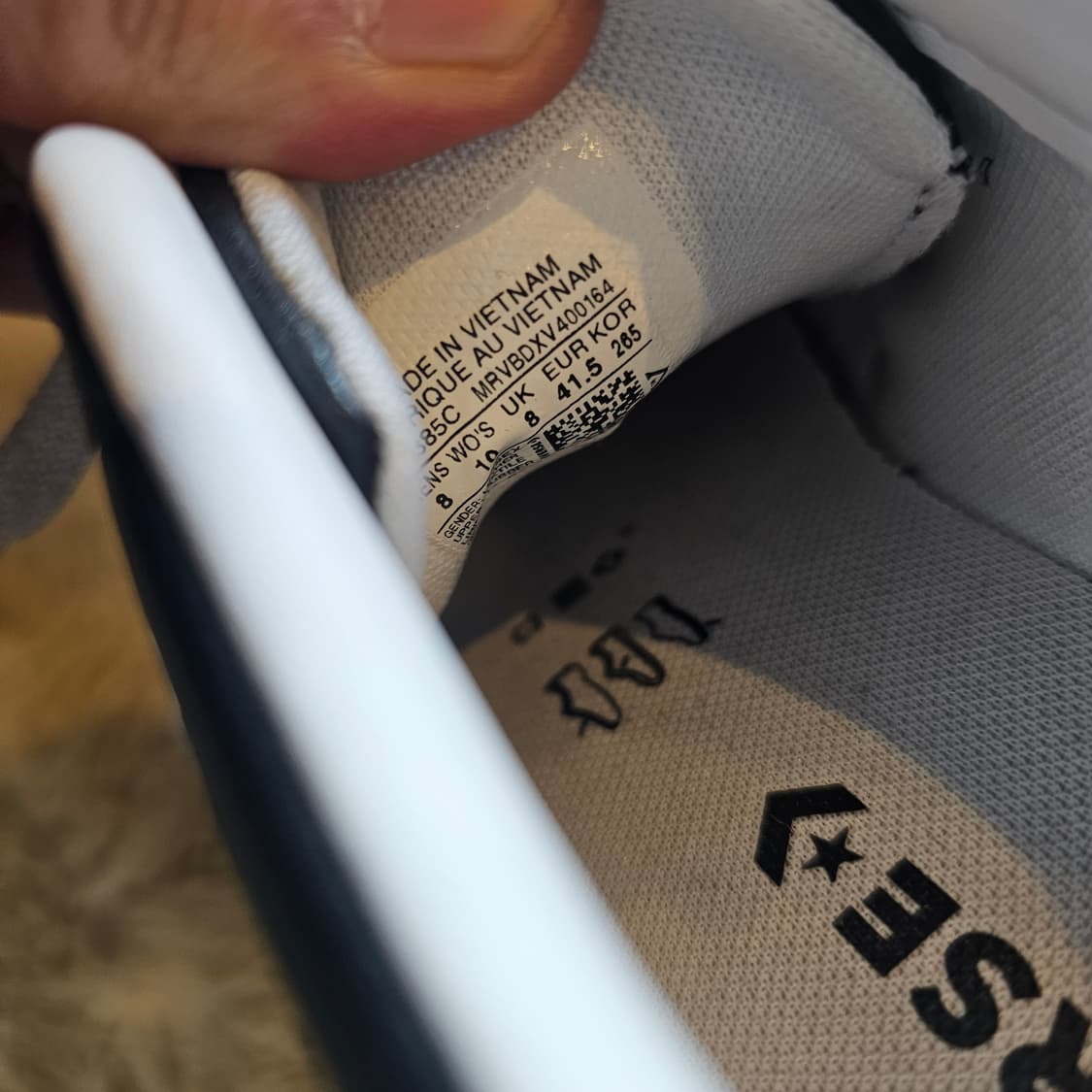 265 컨버스 원스타 무광 레더 블랙 상품이미지7