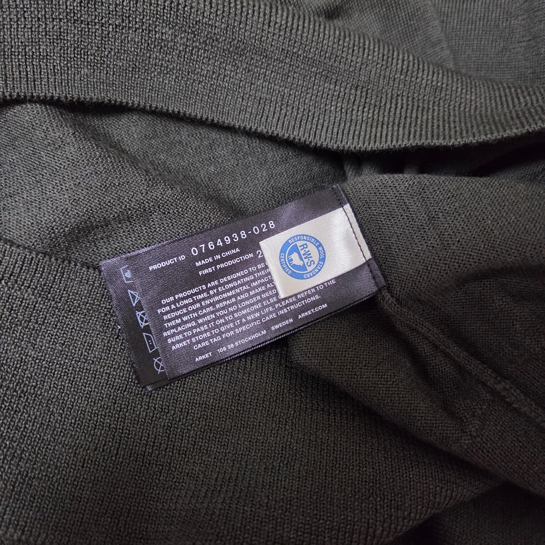 아르켓 메리노 폴로 니트 스웨터 M 98 다크그린  / 긴팔티 상품이미지4
