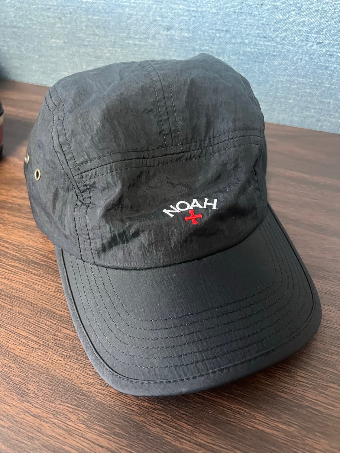 노아 코어 로고 나일론 볼캡 블랙 상품이미지3
