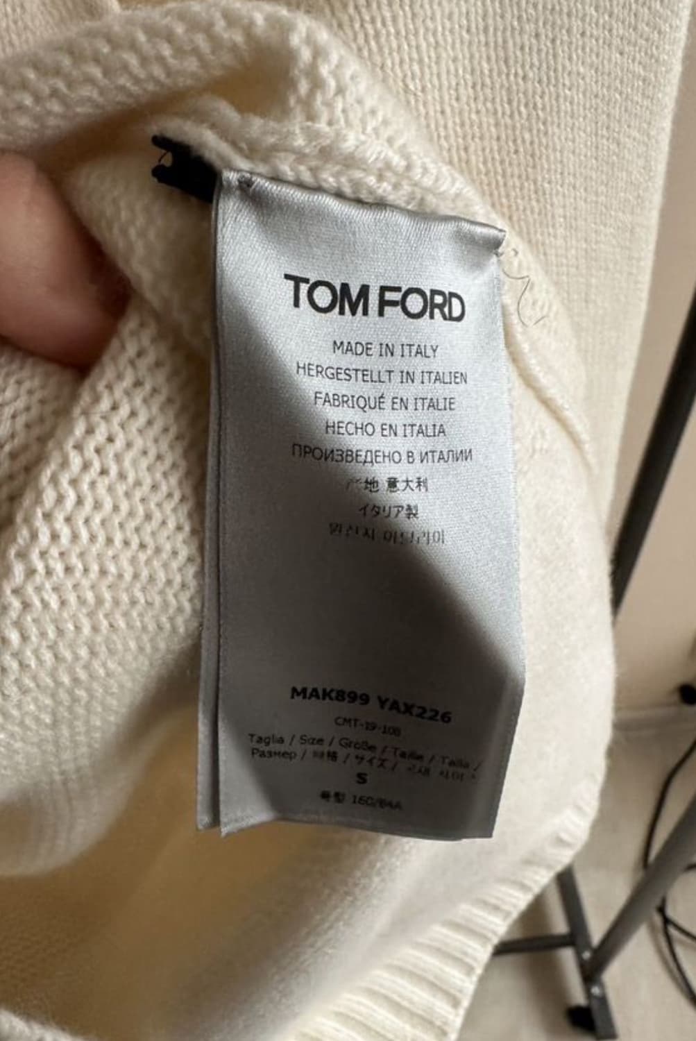 TOM FORD 톰 포드 컷 아웃 터틀넥(캐시미어)S 사이즈-해외발송 상품이미지9