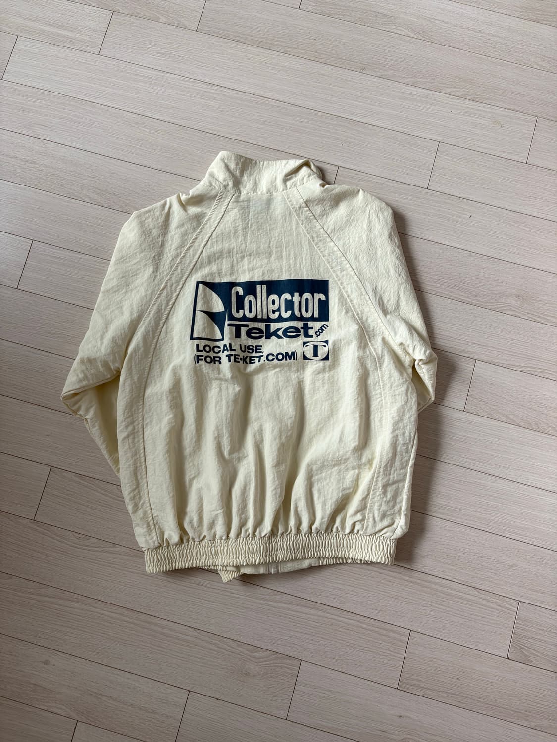 테켓 윈드브레이커 GO OUT ZIP-UP JACKET-IVORY 상품이미지6