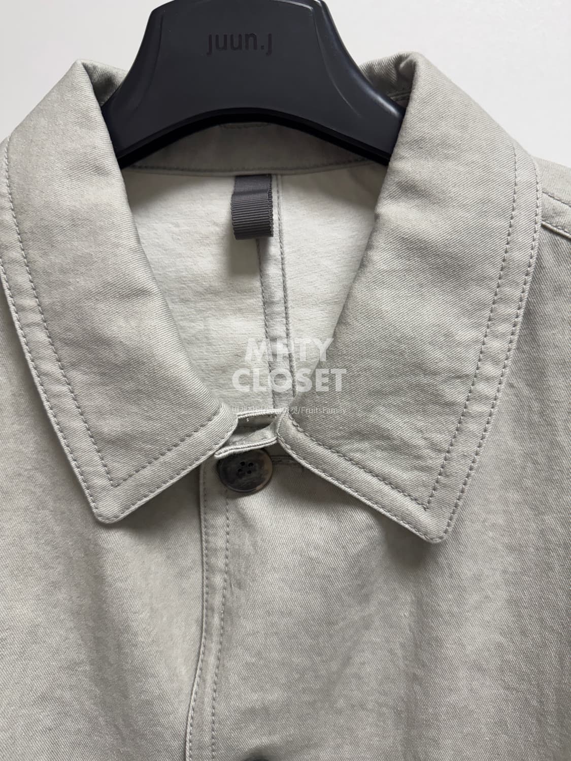 [105] 커스텀멜로우 25ss 워크자켓 그레이 코튼 상품이미지3