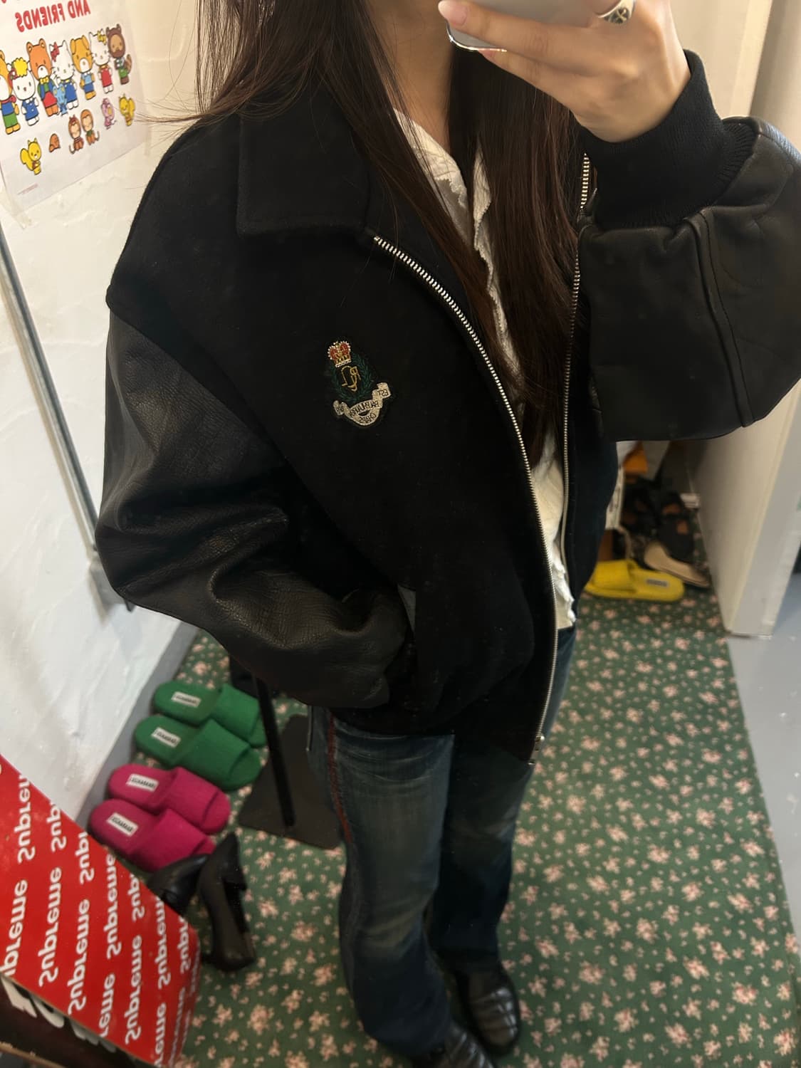 chaps 블루종 자켓 모직 상품이미지1