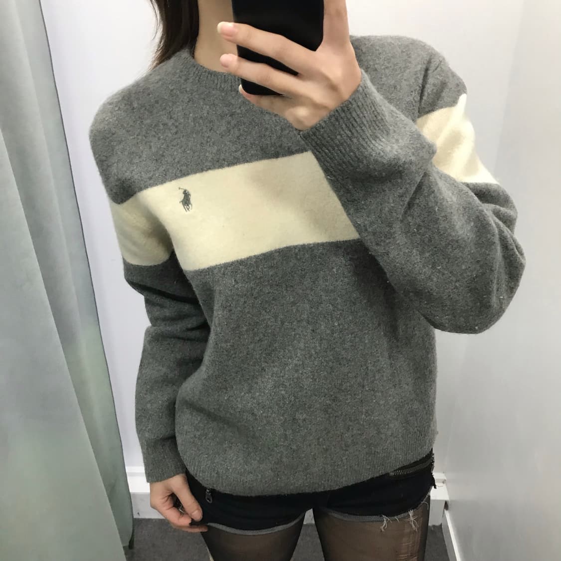 폴로 그레이 울니트 상품이미지2