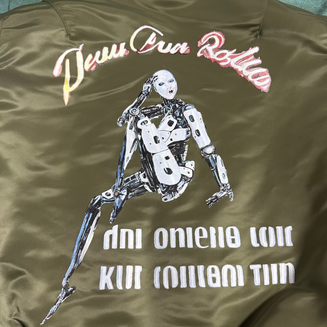 [M]더블렛 24SS 로봇 숄더 카키 봄버 MA-1 자켓 상품이미지9