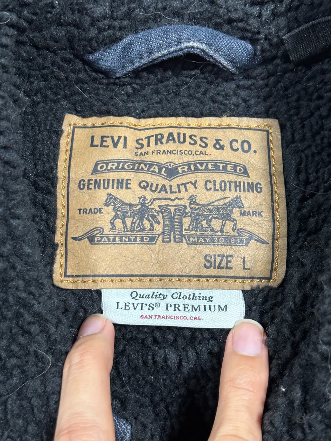 (희귀) 리바이스 카모 쉐르파 트러커자켓 L사이즈 상품이미지4