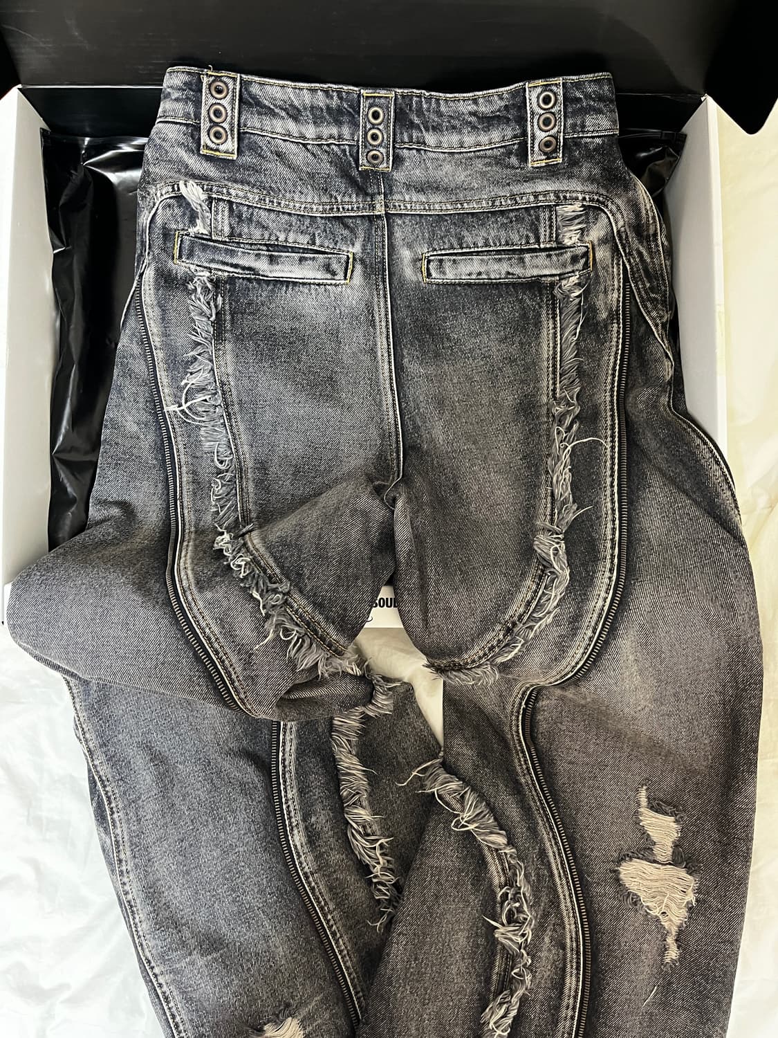 personsoul 베기 플레어 데님팬츠 상품이미지3