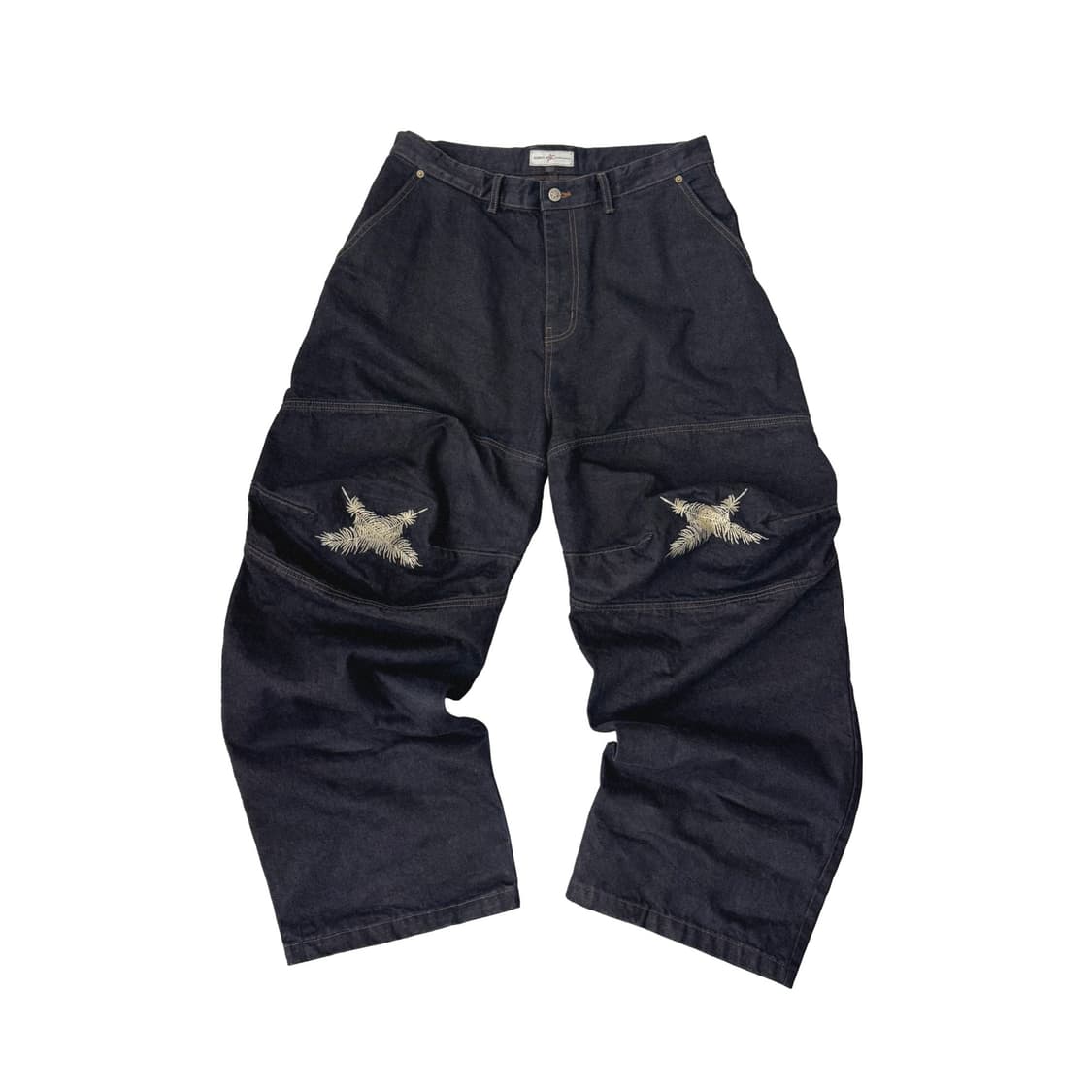 Ooki Feather Denim Pants - Dark Indigo 상품이미지1