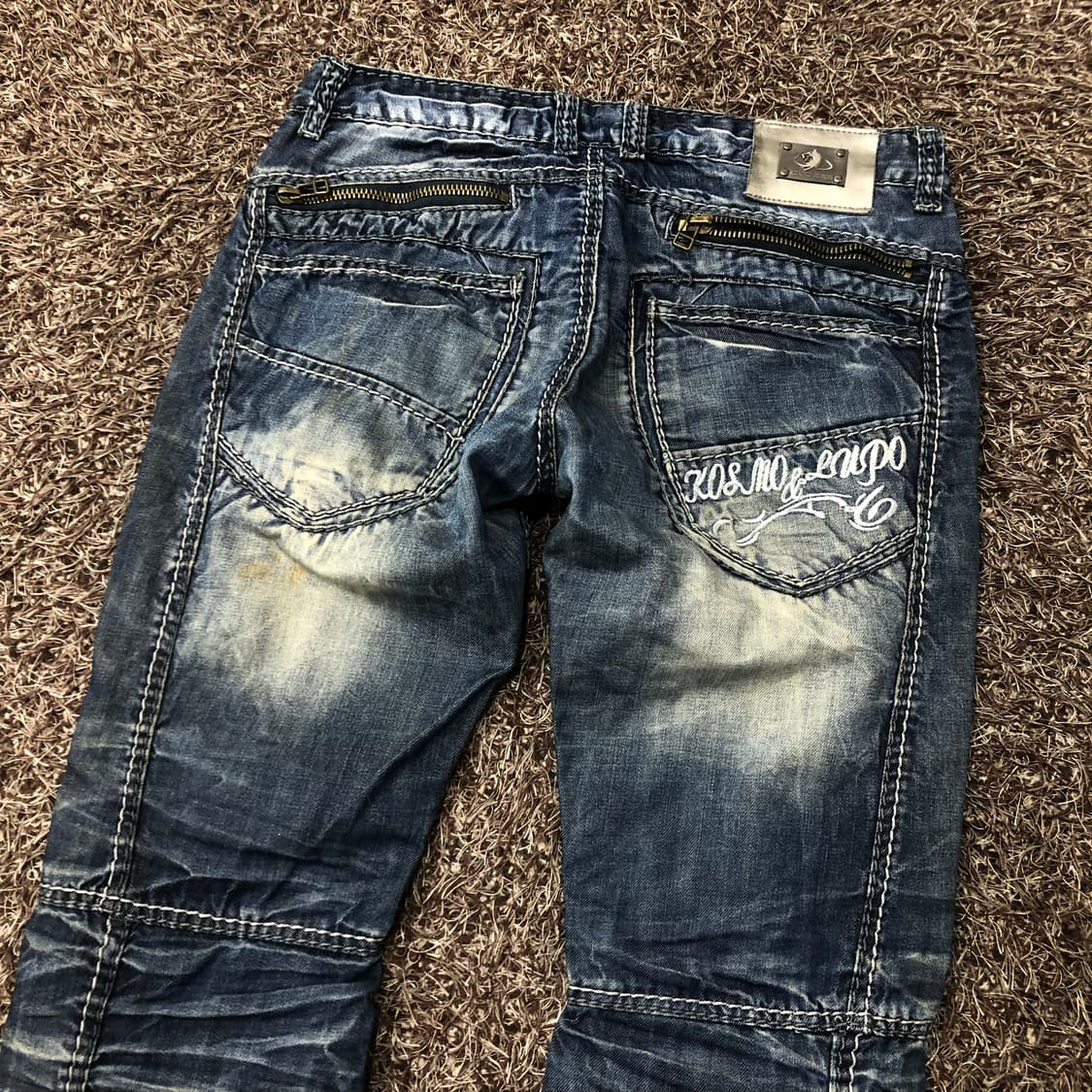 빈티지 워싱 스티치 데님 팬츠 상품이미지4