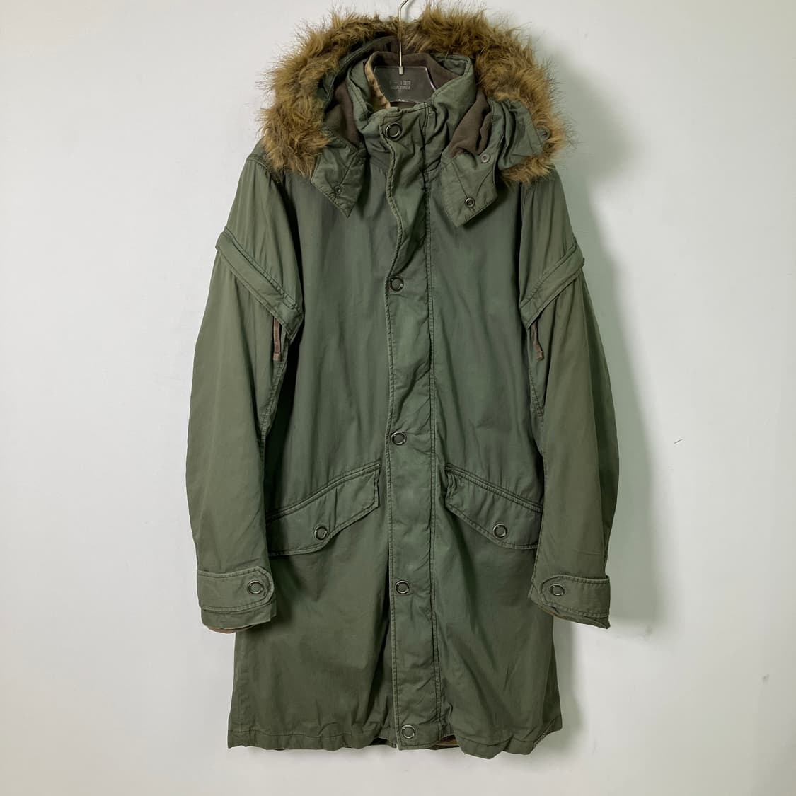 지스타로우 카키 퍼 후드 야상 점퍼 L 상품이미지1