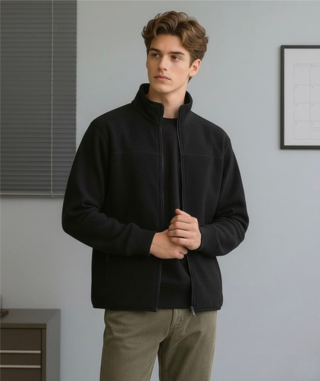 새상품 기모 후리스 점퍼 100사이즈 상품이미지1