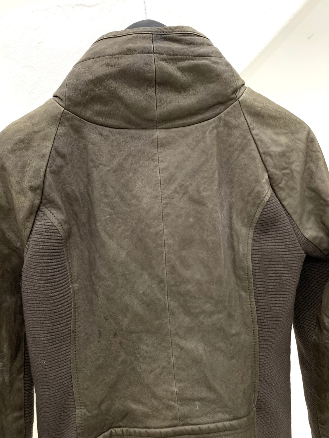 Mocha brown lambskin bono leather jacket 상품이미지8
