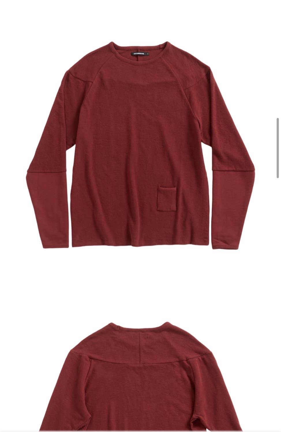 해칭룸 Incision Tee Dark Red 상품이미지5