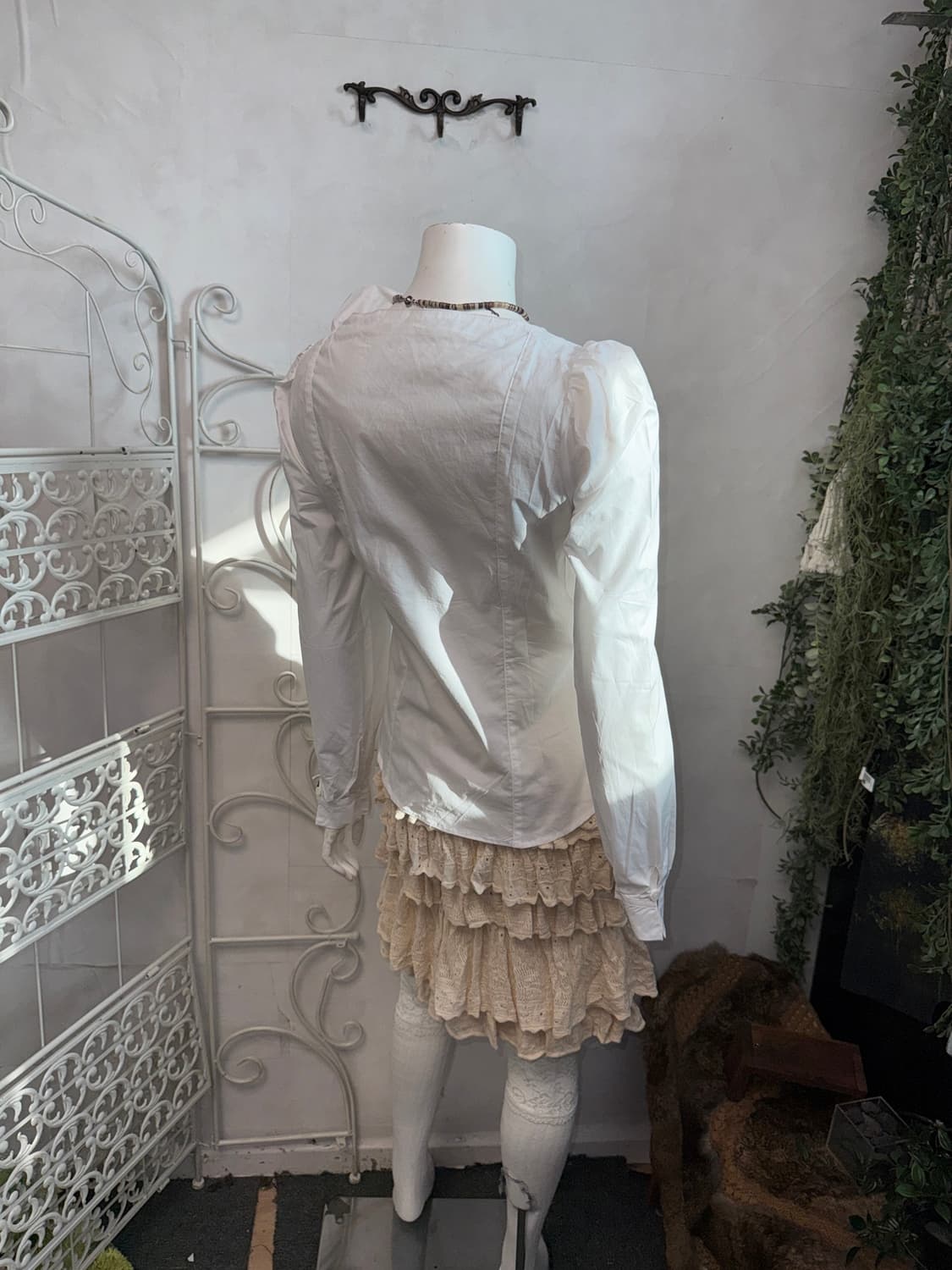 White rose corsage pleated two ways jk 상품이미지8