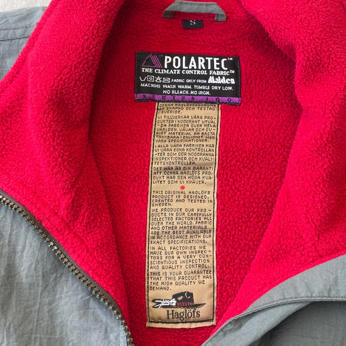 하글롭스 90s 빈티지 신칠라 자켓 S(100) 상품이미지6