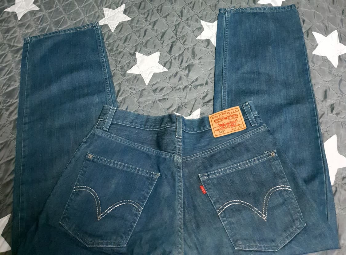 리바이스 569 루즈 스트레이트 은장자수 데님팬츠 (33) 상품이미지3