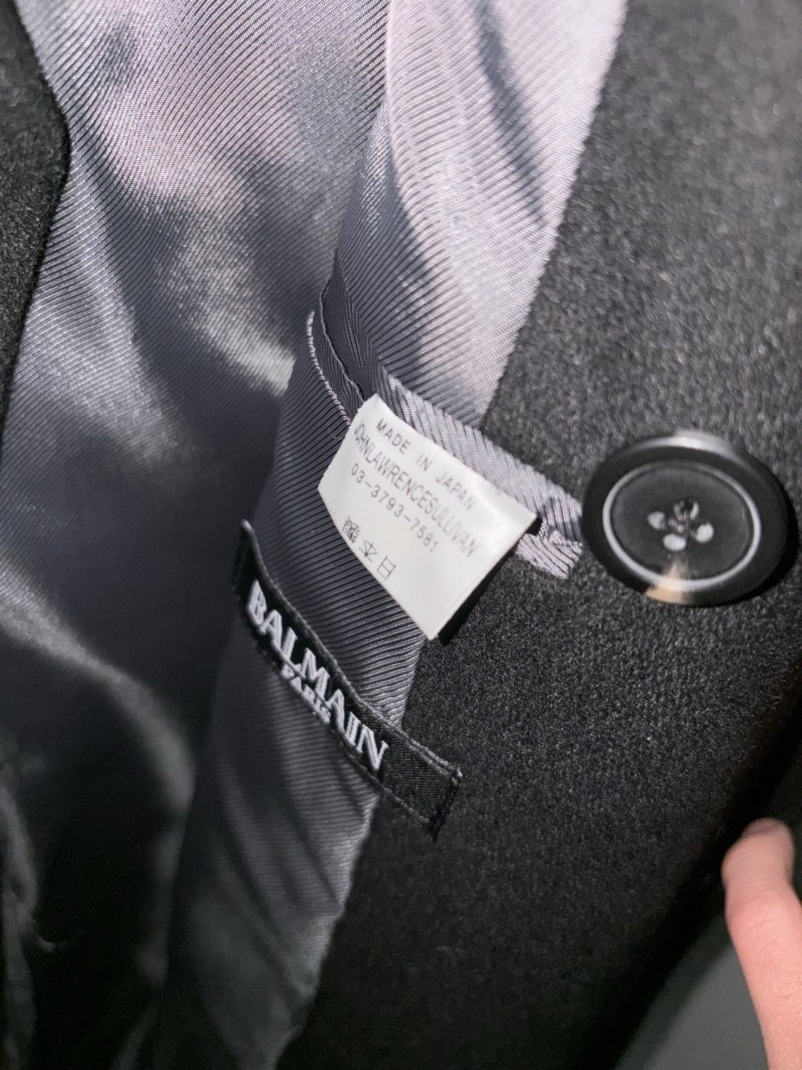 발망 BALMAIN 더블코트 (남성 m) 상품이미지4