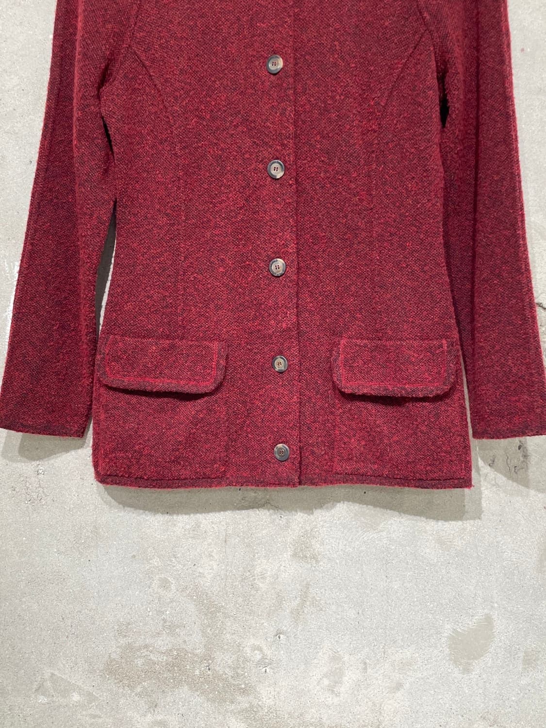 살바토레 페라가모 딥 레드 울 셋업 상품이미지4