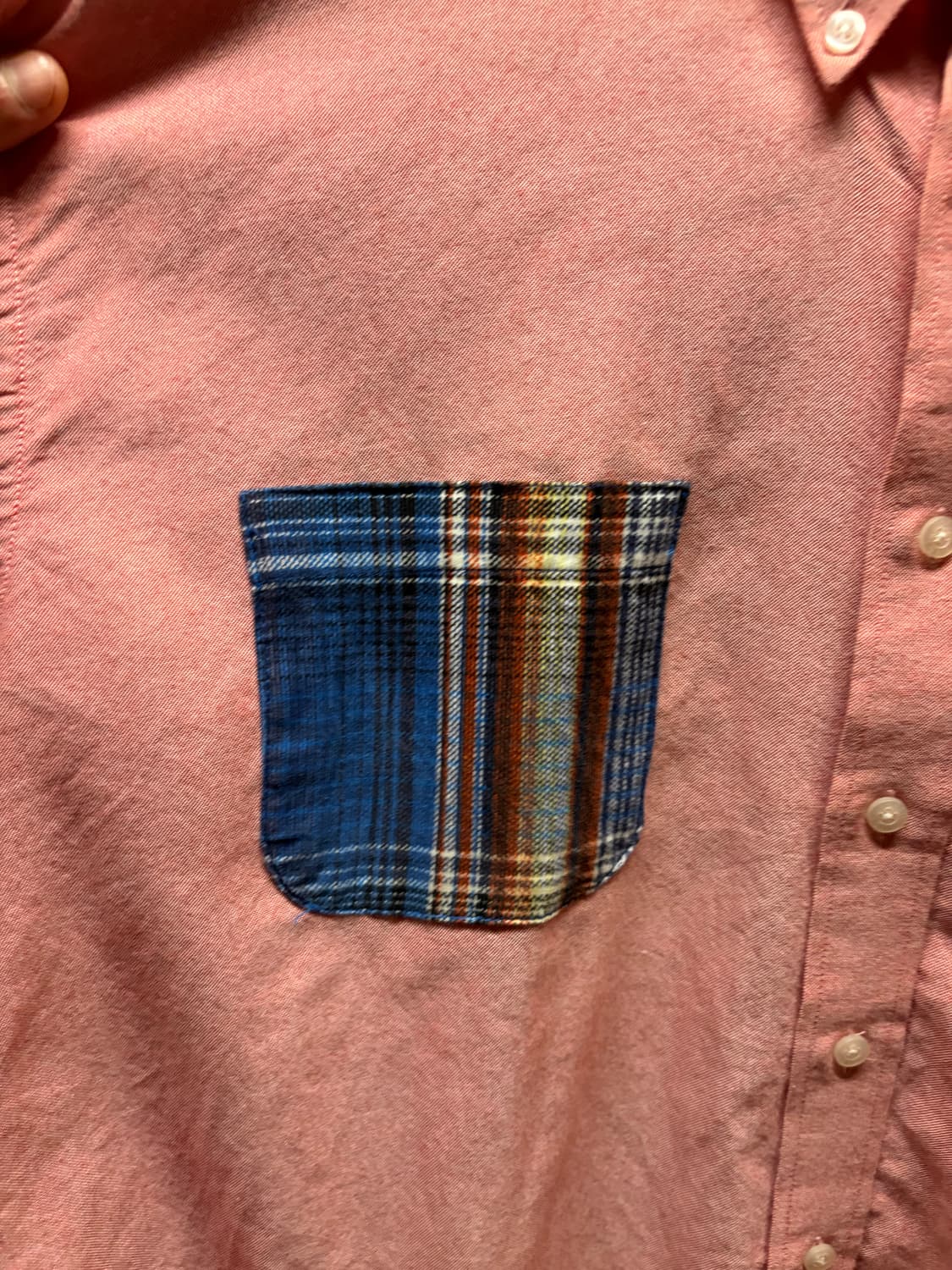 Love collar pink shirt / 하트 커스텀 핑크 셔츠 상품이미지2