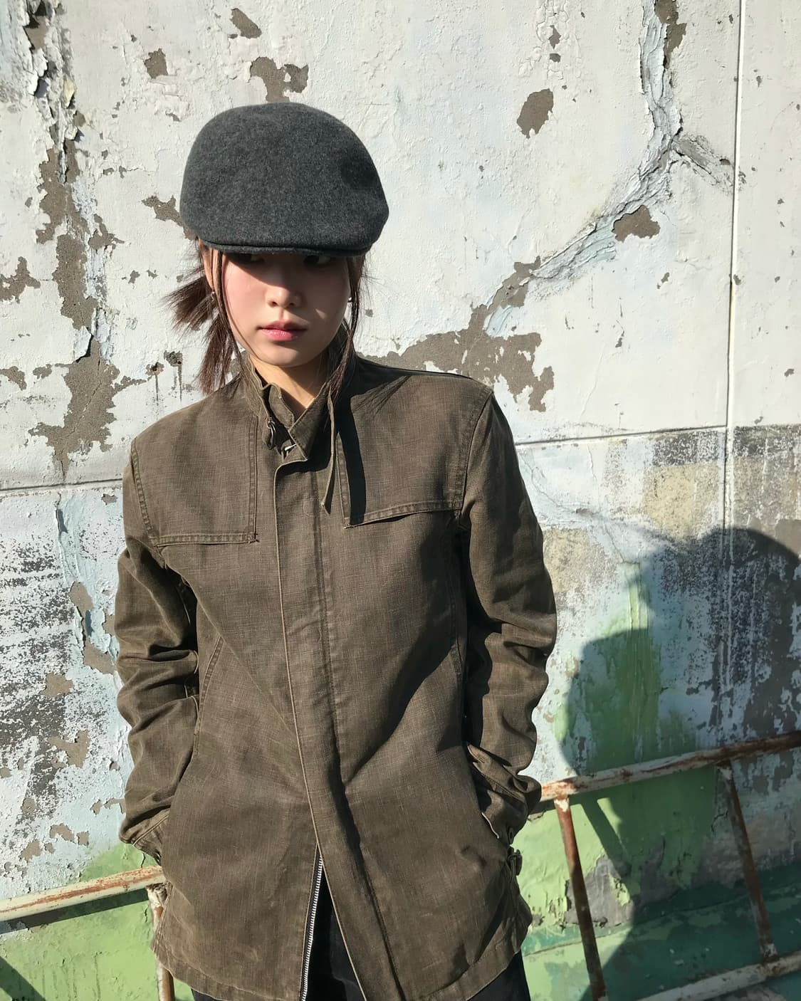 올리브 데님 투웨이 자켓  상품이미지1