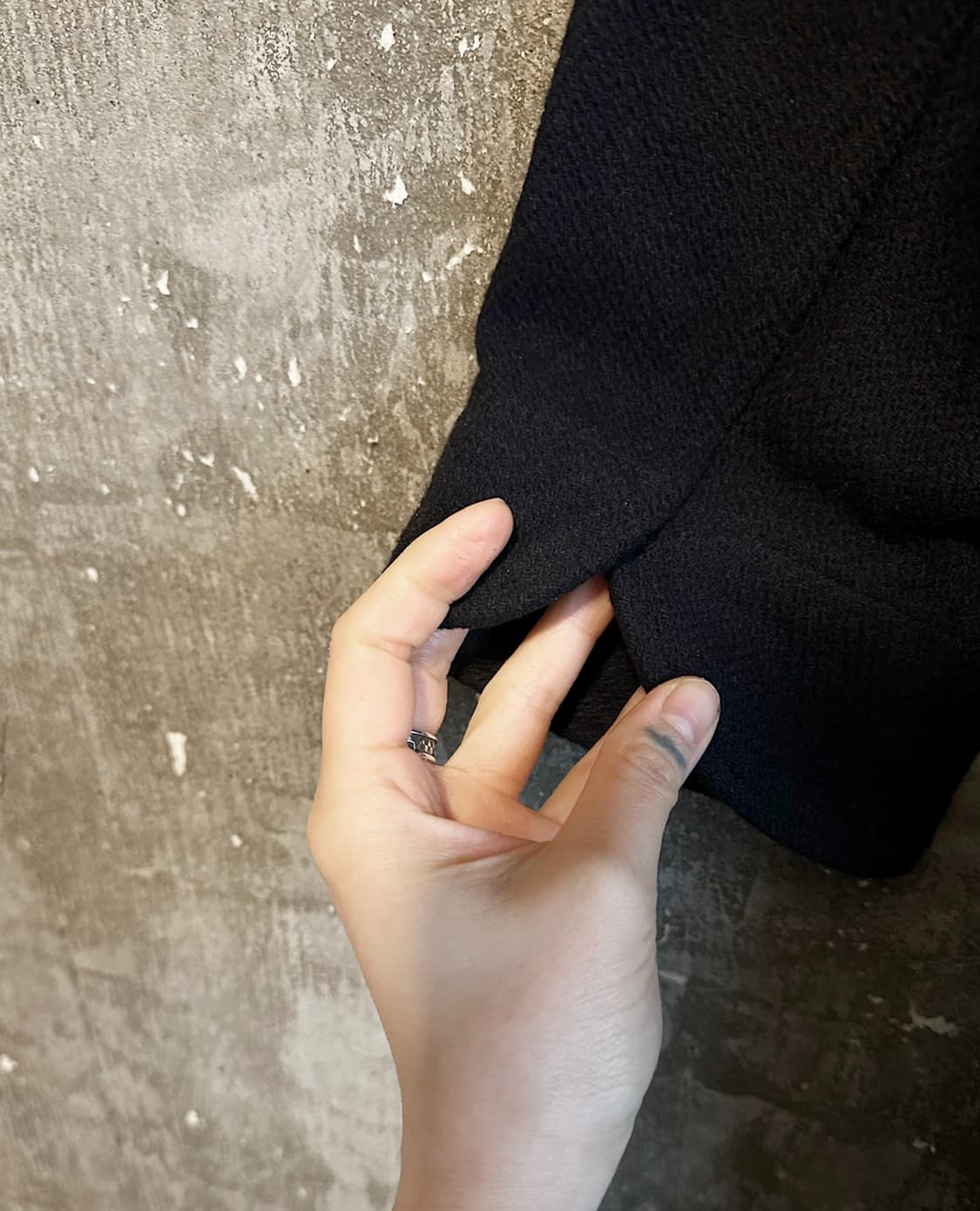 KAPITAL lether pach dark navy coat 상품이미지8