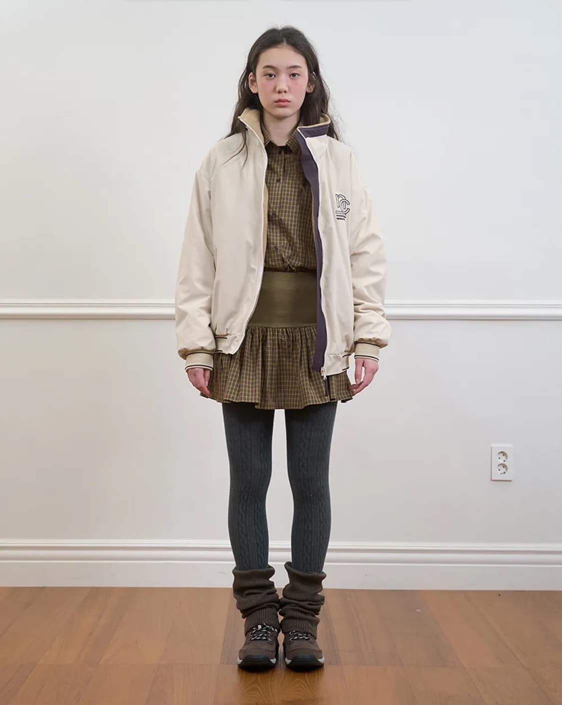 노컨텐츠 299 니트 레그워머 다크브라운 상품이미지2