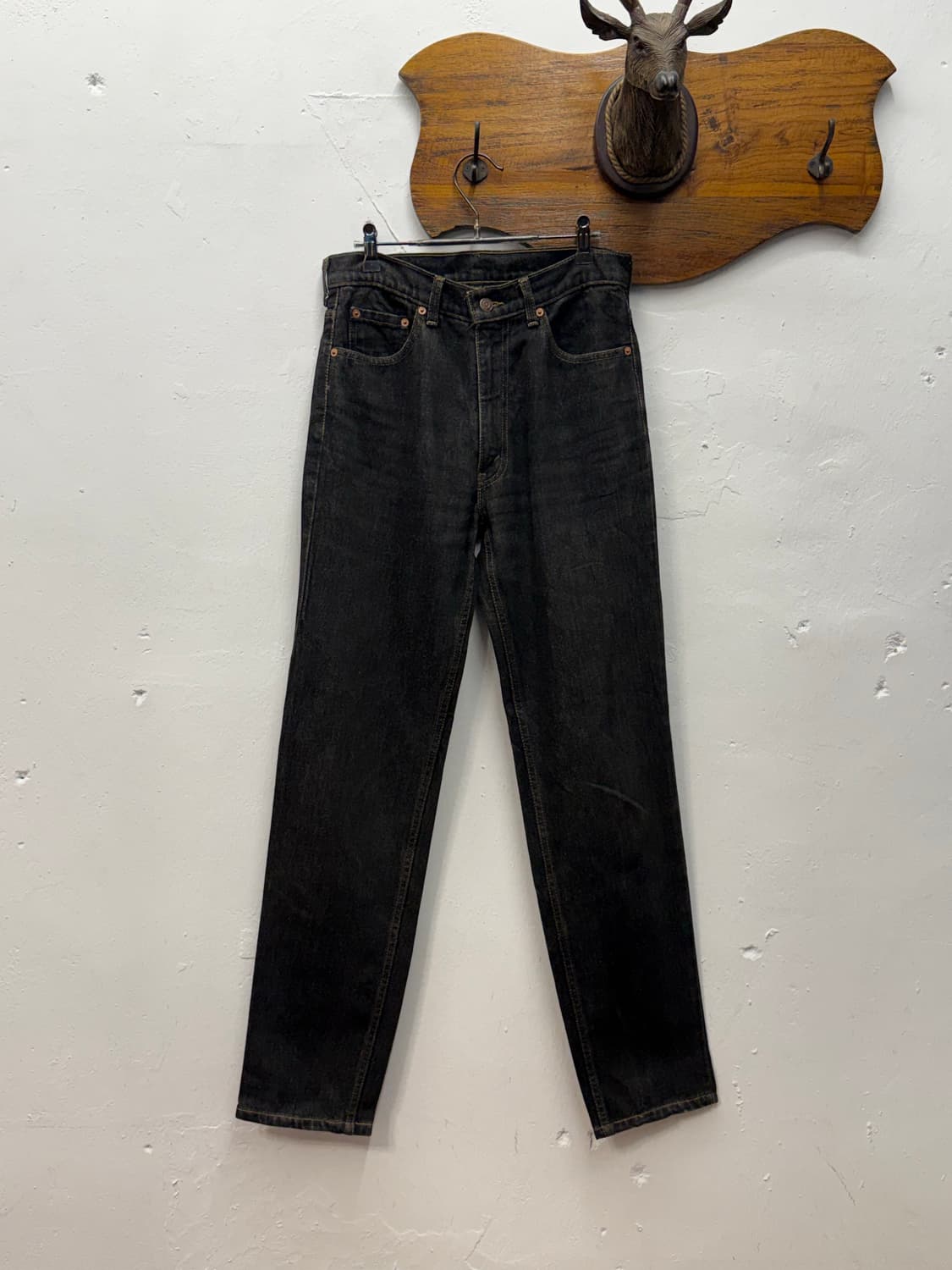 90s Levi's 616 Straight Black Denim Pant 상품이미지5