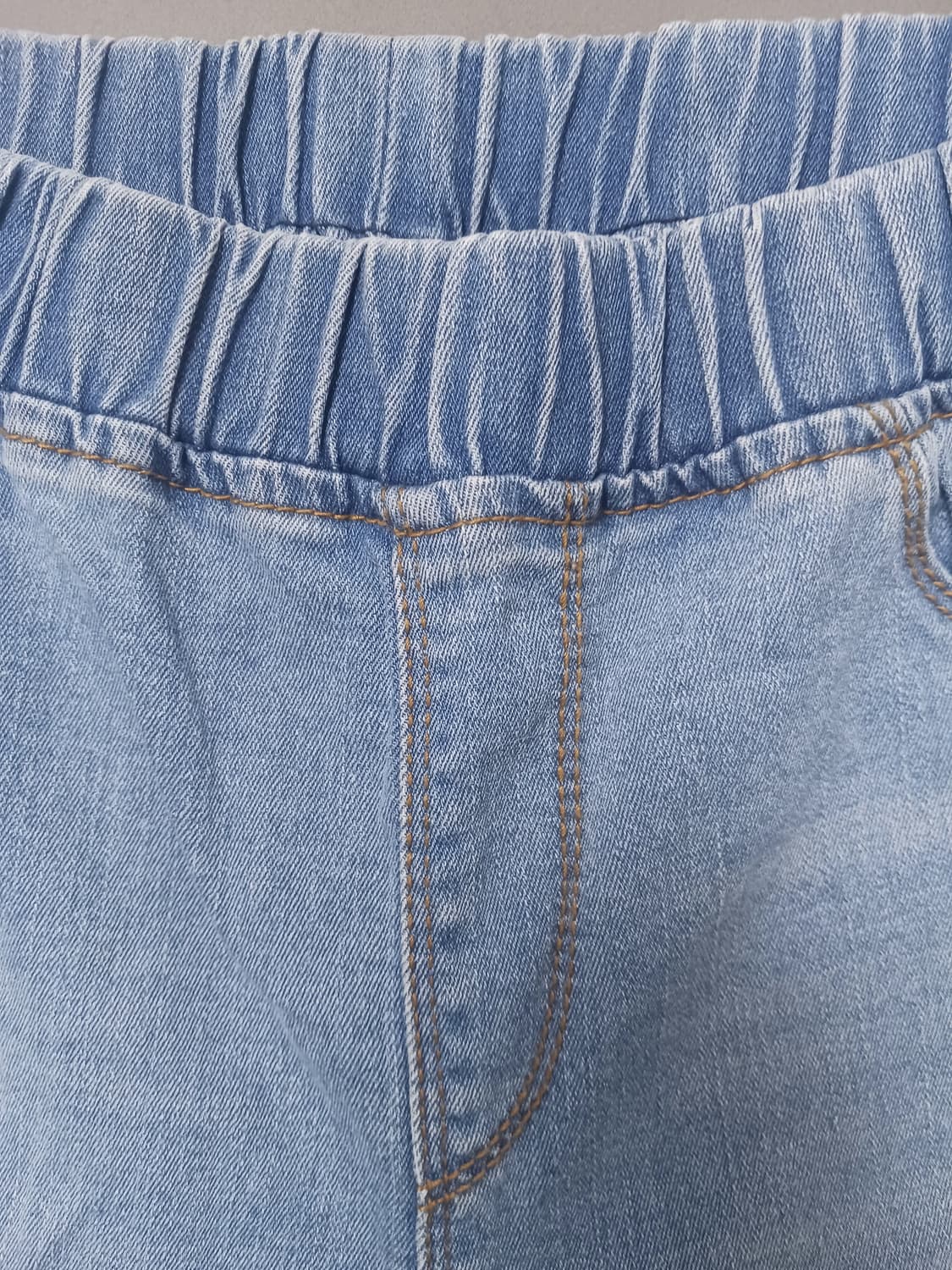 [34] 제이바이케이 연청 풀밴딩 스판 컷팅진 청바지 상품이미지6