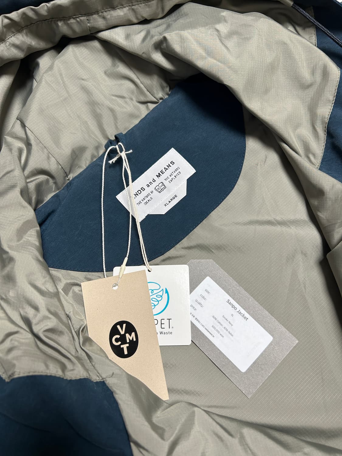 Ends and Means 산포 자켓 Smoke Navy XL 상품이미지3