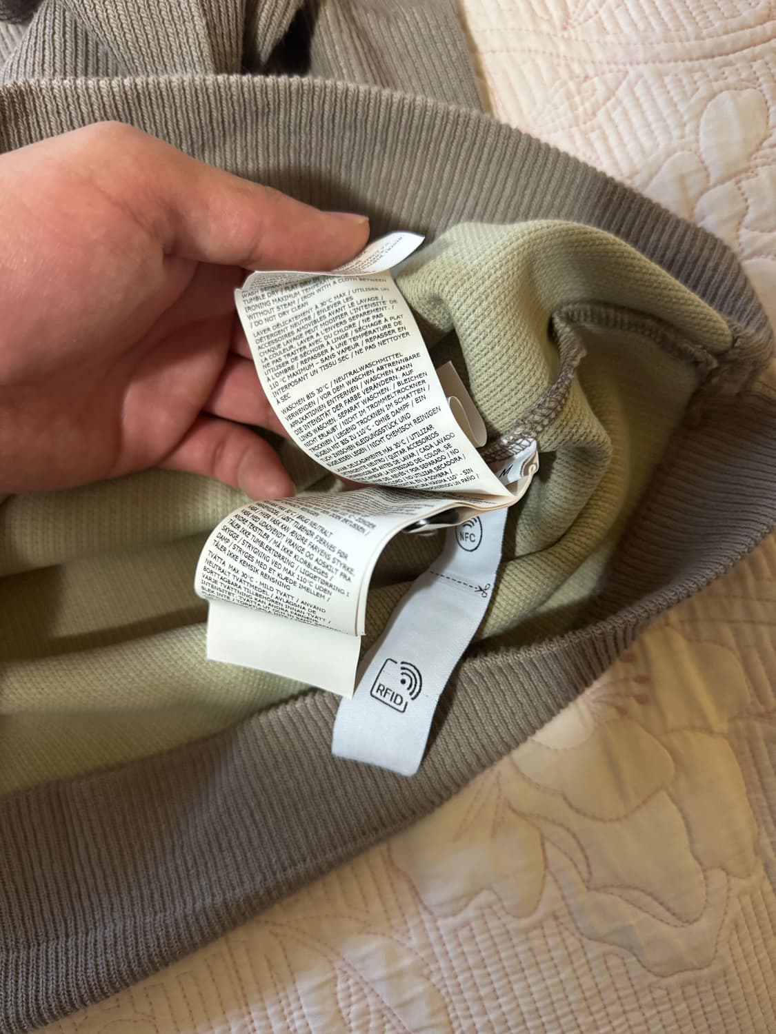 스톤아일랜드 나일론 크루넥 스웨트셔츠 도브 그레이 23ss 상품이미지6