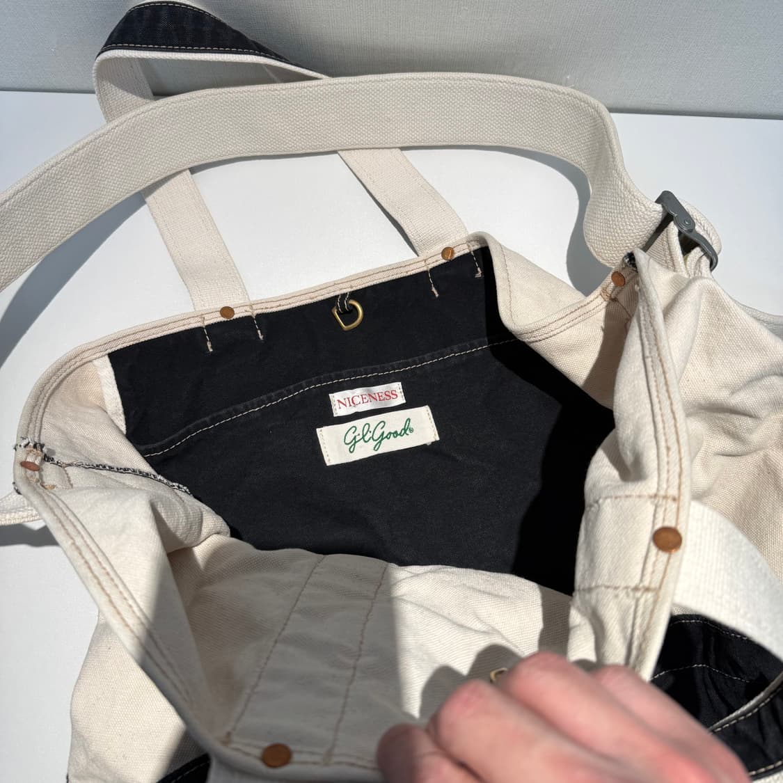 나이스네스 niceness L.LESH 토트백 어드레서 별주 상품이미지5